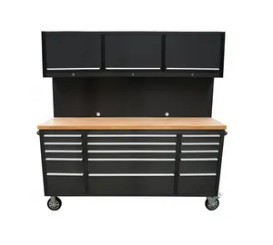 Gabinete de herramientas de 72 pulgadas para taller de servicio pesado gabinete de caja de herramientas de garaje