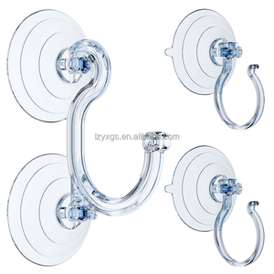 Tùy Chỉnh 85Mm Kích Thước Lớn Trong Suốt Giáng Sinh Vòng Hoa Móc Của Nhãn Hiệu Cốc Hút Lưu Trữ Móc Cho Vớ Tùy Chỉnh Giáng Sinh - Product Image 5