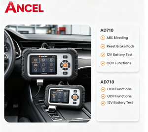Lecteur de codes OBD2 ANCEL AD710, outil de diagnostic ABS SRS Moteur avec données en temps réel, image instantanée, prêts I/M, mise à jour Wi-Fi USB - Product Image 1