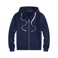 Nouveau Cardigan à Capuche Zippé pour Homme en Polaire Polyester 350 g/m² avec Micro-Étiquette Brodé – Collection Automne-Hiver 2026 LY de Haute Qualité