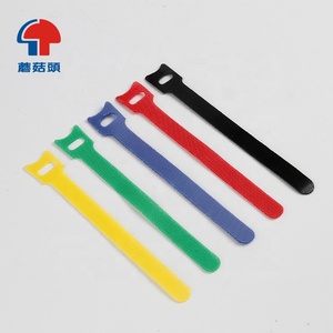 حجم مخصص لون قابل لإعادة الاستخدام مادة البوليستر كابل التعادل الفيلكرو هوك وحلقة الصانع - Product Image 2