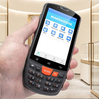 PDA industriel portable 4 pouces IP65 pour ordinateur mobile robuste, tablette PC Android, collecteur de données, scanner de codes-barres 2D, MTK 4000mAh