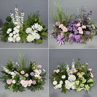 ODIS - Decoración Floral Hecha a Mano para Bodas de Primavera, Orquídeas Cymbidium Artificiales Personalizadas, Camino de Flores Estilo Mori para Bodas