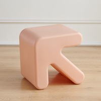 Tabouret épais en forme de flèche créative, style moderne minimaliste, banc à chaussures pour enfants, pour salon, usage domestique