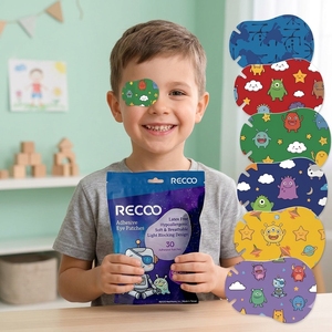 Cerotto Oculare Adesivo Monouso CE/ISO in Tessuto Non Tessuto di Grado Medico per il Trattamento dell'<span class=keywords><strong>Ambliopia</strong></span> e dello Strabismo, Traspirante e Ipoallergenico - Product Image 2