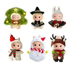 LINK BRAND Christmas 17cm Blind Box Pendant First Second Generation High Quality Unisex PP Cotton Filled Plush <b>Clothes</b> Accessory - Product Image 2