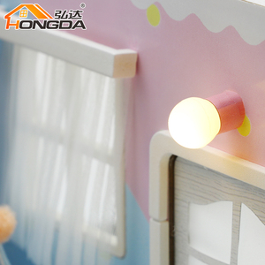 Hongda S2008 <span class=keywords><strong>Maison</strong></span> miniature arc-en-ciel <span class=keywords><strong>Maison</strong></span> de poupée miniature en bois à monter soi-même avec lumière - Product Image 4