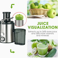 Slowjuicer Machine Kauwen Centrifugale Afzuigkap Maker Geheel Met Koude Pers Voor Thuisfruit L Extractor Roestvrij Staal