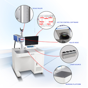Acrylic nhựa chữ đánh dấu máy RF ống CO2 <span class=keywords><strong>Laser</strong></span> đánh dấu Máy gỗ hình ảnh máy khắc - Product Image 6