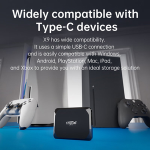 X9 Portable SSD 1TB <b>2TB</b> Read up to 1050MB/s USB 3.2 External Solid State Drive Lightweight Small SSD - Product Image 2