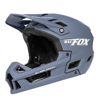 Casque intégral BATFOX conforme aux normes CE EN1078/CPSC/ASTM, en matériau PC+EPS, moulé monobloc pour le VTT de descente