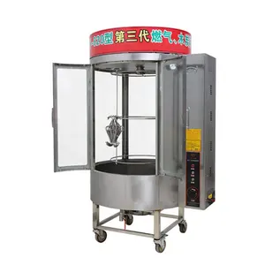High efficiency gas and charcoal roasting duck oven