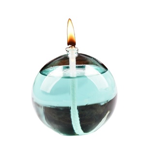 <span class=keywords><strong>Lampe</strong></span> à huile en verre sphérique décorative de forme ronde soufflée à la main - Product Image 1