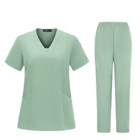 Tenue médicale d'été unisexe pour le commerce extérieur : Blouse fine à manches courtes pour bloc opératoire