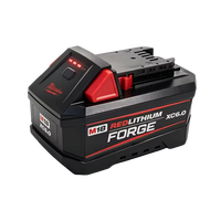 Batterie rechargeable au lithium-ion Milwaukee REDLITHIUM FORGE 18V 6.0Ah/8.0Ah pour outils électriques sans fil M18