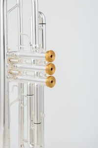 Trompeta Profesional de Alta Calidad con Tono BB, Cuerpo de Latón, Bañada en Plata, Vara de Afinación Inversa, Llave de Agua <span class=keywords><strong>Amado</strong></span>, Instrumento de Viento Duradero - Product Image 4