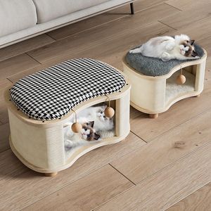 Dual-Purpose Four Seasons Universal Cat Nest Fezes Quente para Inverno e Verão para Animais de Estimação Sentados na Sala de Estar <span class=keywords><strong>Pet</strong></span> House - Product Image 3