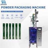 Machine d'emballage de poudre de lait anti-poussière avec servomoteur, serrage par traction, perforation de joint, découpe de denture, comptage automatique précis