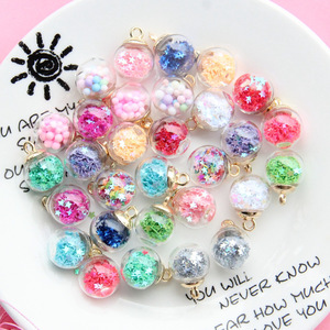 Colgante redondo colorido divertido Diy encanto fabricación de joyas colgante de forma redonda cuentas de cristal acrílico - Product Image 3