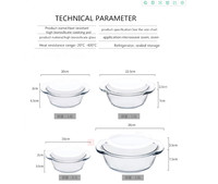 Nouvel Ensemble 2025 de Batteries de Cuisine Antiadhésives Écologiques et Saines, Unique Casserole en Verre et Faitout avec Design Classique