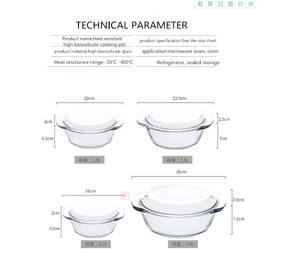 2025 yeni Set çevre dostu sağlıklı yapışmaz tencere benzersiz cam güveç & tencere ile klasik tasarım - Product Image 6
