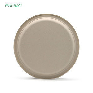 FULING Assiettes jetables biodégradables en bambou ou en canne à sucre de 10 pouces Assiettes en papier jetables - Product Image 2