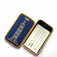 Etiqueta de Equipaje de Viaje Única con Nombre Bordado, Etiquetas de Equipaje con Logotipo Personalizado, Tela Lavable