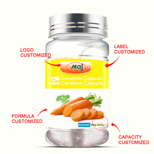 Pure natuurlijke bèta-caroteen <span class=keywords><strong>softgel</strong></span> <span class=keywords><strong>capsules</strong></span>, immuunversterkend voedingssupplement voor volwassenen, ondersteunt gezichtsvermogen en huidgezondheid, groothandel - Product Image 2