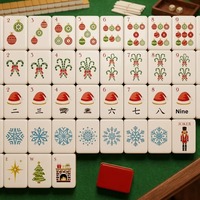 Holly Jolly Deluxe, jeu de Mahjong américain de luxe à 5 couches, de haute qualité, pliable et durable