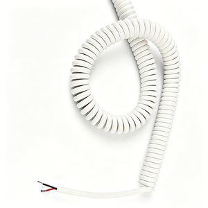 Câble d'extension électrique 2x0,5 mm² en cuivre, spiralé, rétractable, flexible, avec contrôle de puissance - Product Image 2
