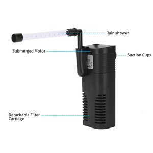 Kleine Plastik-Drei-in-Eins-<span class=keywords><strong>Filter</strong></span>-Aquarienluftpumpe, umweltfreundlich, 5L, 220-240V, für Wohnzimmer, grenzüberschreitend, mit eingebautem <span class=keywords><strong>Filter</strong></span> für Fische - Product Image 4