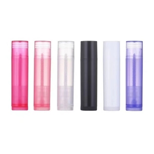 Tubos de Plástico Vacíos Blancos y Negros de 5g para Lápiz Labial, Envase de Bálsamo Labial de Viaje para Bálsamo Labial <span class=keywords><strong>Casero</strong></span> DIY, Recargable con Tapa - Product Image 5