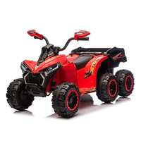 Moto électrique tout-terrain six roues 12V pour enfants avec fonction musicale et buggy de plage grande taille pour adultes et bébés