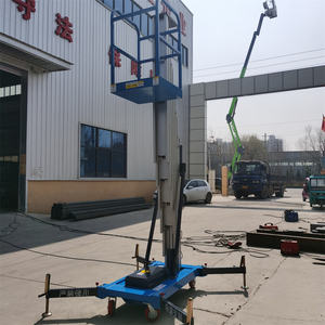 Antena kecil mobil angkat 8m hidrolik tunggal tiang paduan aluminium pria angkat aluminium Aerial kerja Platform - Product Image 5