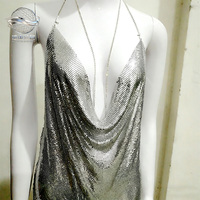 Factory Sale Clothing Metallic Decorative <strong>Mesh</strong> - Dress Embellishment Net, Garment Sequin Decor <strong>Mesh</strong>, Custom Size