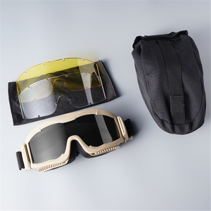 แว่นตากันลม3เลนส์กันเปลี่ยนได้ป้องกันดวงตาสำหรับช่วงการยิง ATV รถวิบาก - Product Image 2