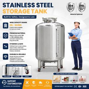 수평형 화학물질 저장 탱크 (유해액체용) SS304 ASME CE 인증 - Product Image 6