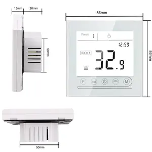 <span class=keywords><strong>Thermostat</strong></span> de chauffage par le sol Contrôleur de température <span class=keywords><strong>intelligent</strong></span> plein écran pour <span class=keywords><strong>Alexa</strong></span> - Product Image 3