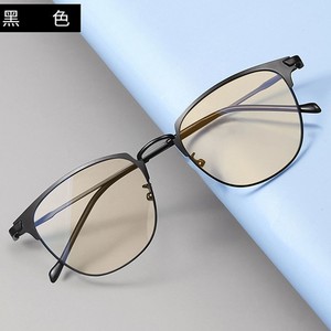 Lunettes de soleil unisexes rondes rétro dorées de haute qualité 2024, photochromiques gris clair, protection anti-lumière bleue, vente en gros - Product Image 6