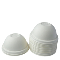 Couvre-tasses à café jetables en bagasse moulée, compostables, écologiques et recyclables pour l'emballage des boissons