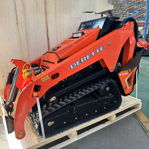 Prix réduit avec taxes incluses, mini-chargeuse compacte V1000 entièrement hydraulique avec broyeur et accessoires, chargeuses agricoles - Product Image 4