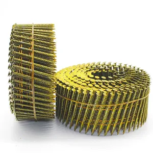 Small cap spiral 2x.099 wire pallet 0.099 coil pallet nails crew shank coil nails 29 90 flat coil nails for max nailers