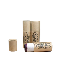 Emballage en tube de carton écologique pour parfum solide et baume à lèvres, papier pour déodorant à pousser, facilement visible et accessible