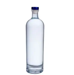 Bottiglia di vetro Gin 500ml 700ml 750ml 16oz 20oz 21oz 22oz vodka whisky bottiglia di vetro personalizzata