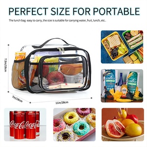 กระเป๋าเป้สะพายหลังสำหรับเด็กกลับไปโรงเรียนกระเป๋าใส่อาหารกลางวันใสทำจากพีวีซีกระเป๋าหนังสือใสขนาดใหญ่กระเป๋าใส่หนังสือสำหรับเด็กผู้หญิง - Product Image 3