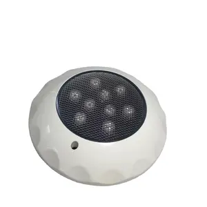 Lampe d'éclairage de piscine 18W 12V LED IP68 étanche lampe d'éclairage de paysage sous-marin plastique ABS RGB télécommande changement de couleur