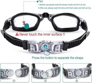 Nouvelles lunettes de course montures en silicone lunettes de <span class=keywords><strong>natation</strong></span> avec protection anti-buée lunettes de <span class=keywords><strong>natation</strong></span> confortables - Product Image 3