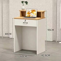 Comptoir de réception moderne et simple, petit bureau de caisse pour salon de beauté et magasin de vêtements pour femmes