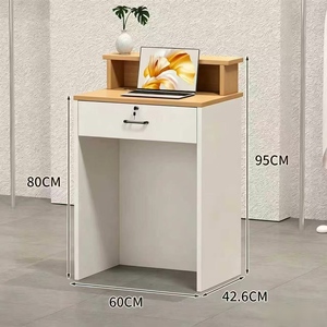 Modern Simple <b>Reception</b> <b>Counter</b> Table Small Cashier Bar Desk for Beauty Salon & Women Clothing Store Front Desk - Product Image 2