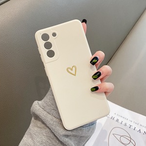 <span class=keywords><strong>Coque</strong></span> de téléphone givrée en TPU souple avec motif cœur estampé or pour <span class=keywords><strong>Samsung</strong></span> S25 S26 Ultra S24 FE – Étui économique - Product Image 4